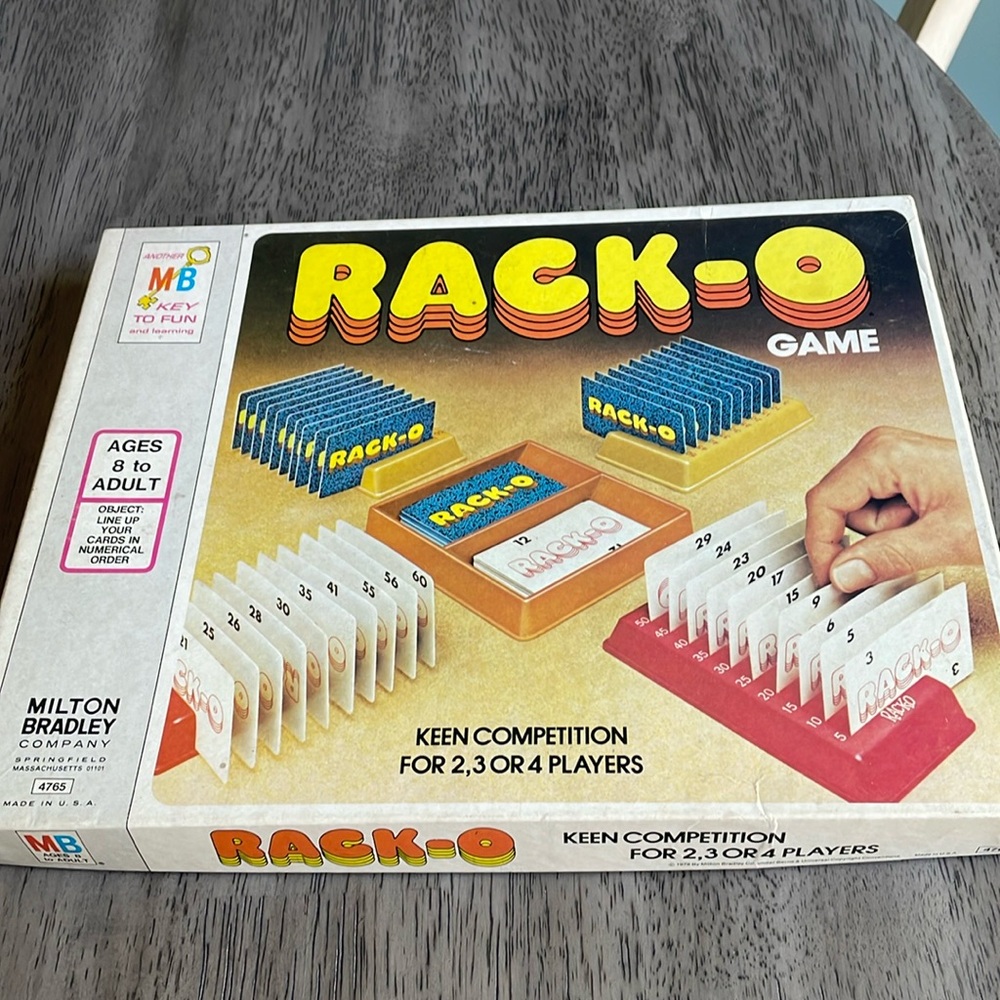 Vintage Milton Bradley Rack-O Game 1978